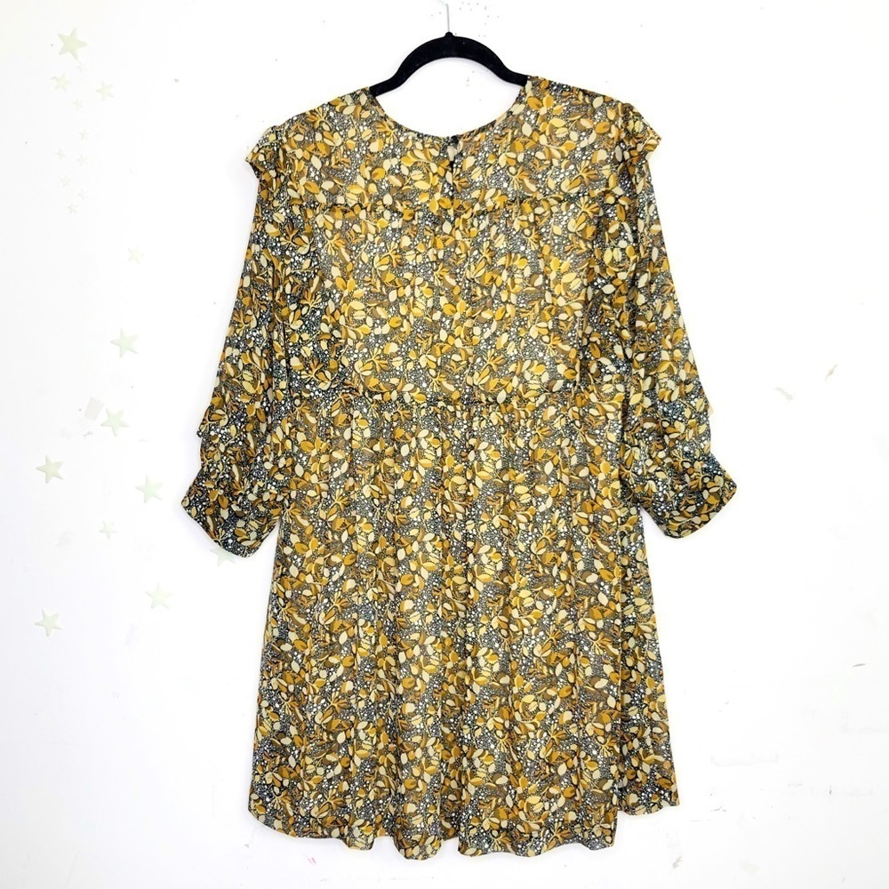 BA & Sha Floral ruffled mini Sandra dress - Picture 9 of 10